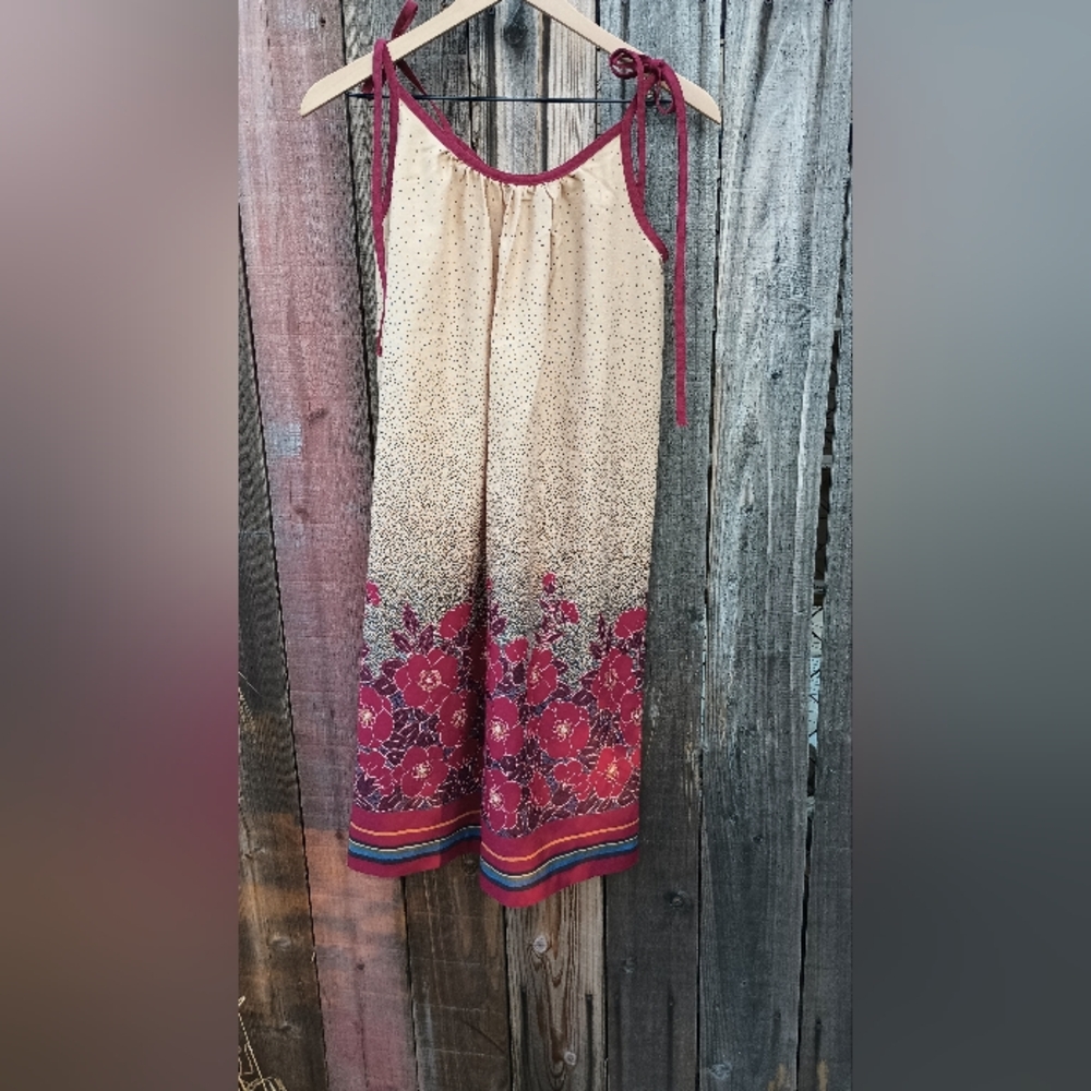 Vicky Vaughn Vintage Shoulder Tie Sundress